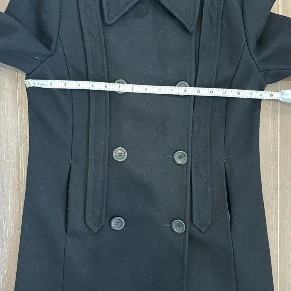 J. Crew wool black double breasted winter fall preppy collegiate pea coat 4 - Picture 10 of 11